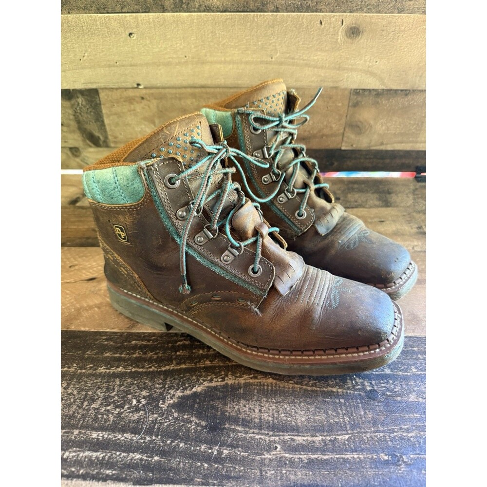 Dan Post Women's Mesa Work Boot Sz 10M Brown Square Toe Waterproof